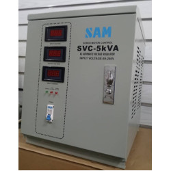 مثبت ومنظم اوتوماتيكي للتيار الكهربائي VOLTAGE:80-260V.   SVC-5KVA.