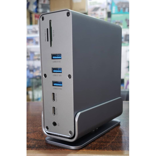 قاعدة توصيل وموزع منافذ ذكي 15 في 1 منفذ Type-C لأجهزة اللابتوب بدقة 4K