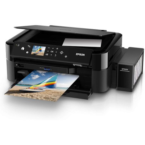 طابعة EPSON L850 InkTank – طابعة صور متعددة الوظائف ملونة بنظام أحبار قابل لإعادة التعبئة