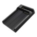 كيس هارد محطة الإرساء DM HD055 - تدعم أقراص HDD/SSD بحجمي 2.5 و3.5 إنش، وأقراص M.2 NVMe، مع USB 3.2 ونسخ احتياطي بدون كمبيوتر