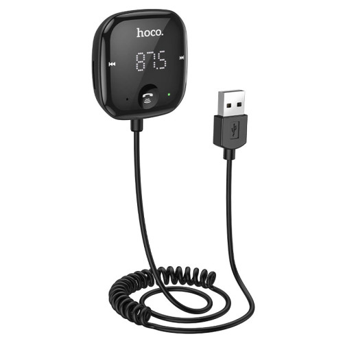 MP3 جهاز ارسال لتشغيل الموسيقى واجراء مكالمات الهاتف بمكبر صوت السيارة موديل E65 هوكو hoco