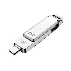 DM PD168 USB Flash Drive – فلاش معدني بواجهة USB 3.1 وType-C