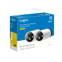 نظام كاميرات مراقبة ذكية لاسلكية – طقم كاميرتين Tapo C420S2 V1.2 من تي بي لينك