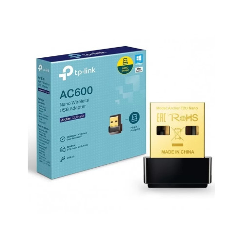 كرت شبكة USB وايرلس (واي فاي) وبلوتوث  بنفس الوقت  Archer T2UB Nano \ AC600