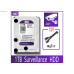 هارد داخلي WD Purple 1TB لكاميرات المراقبه SATA هارد داخلي WD Purple 1TB لكاميرات المراقبه SATA