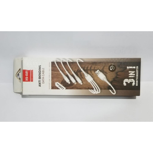 كابل شحن XS-021 ثلاثة في واحد 1200mm