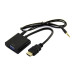 محول HDMI إلى VGA مع كابل صوت