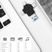 قارئ فلاشات وذواكر USB 4 in 1 متعدد المنافذ