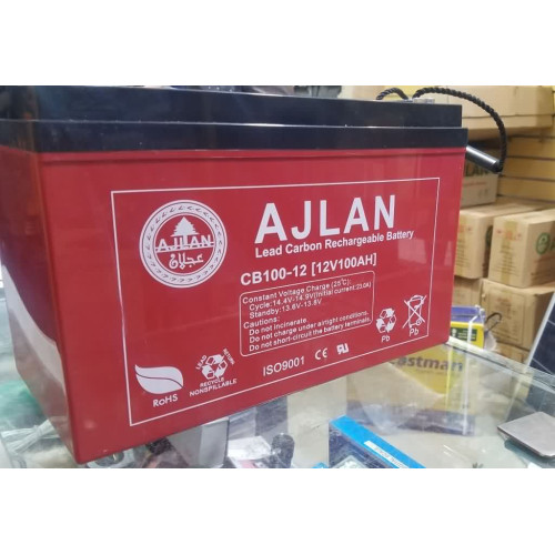 بطارية AJLAN Lead Carbon سعة 100Ah جهد 12V موديل CB100-12