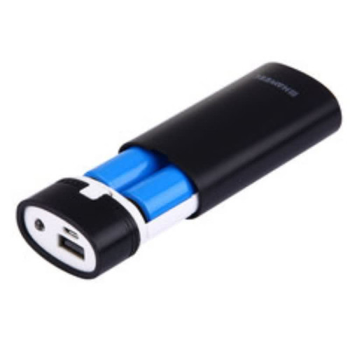 غلاف باور بانك USB لبطاريتين 18650 بدون بطاريات