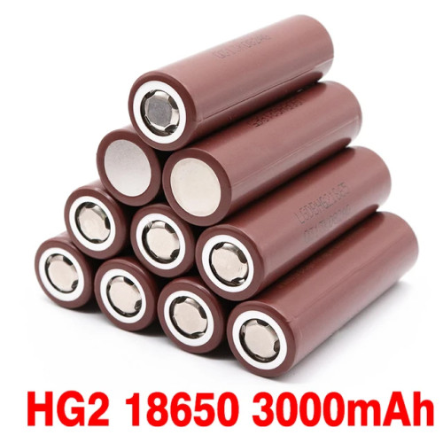 بطارية ليثيوم قابلة للشحن LG HG2 18650 3000mAh بطارية ليثيوم قابلة للشحن LG HG2 18650 3000mAh