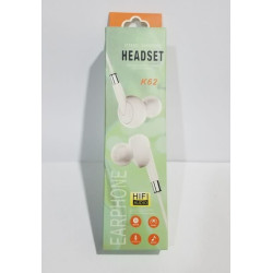سماعات أذن سلكية K62 Stereo Headset