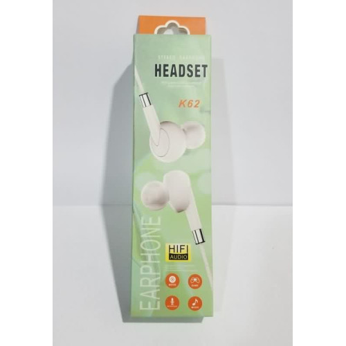 سماعات أذن سلكية K62 Stereo Headset