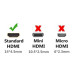 وصلة ربط HDMI أنثى إلى أنثى لتمديد الكيبل وصلة ربط HDMI أنثى إلى أنثى لتمديد الكيبل