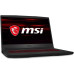 لابتوب MSI GF65 9SEXR Thin Core i7 جيل 9 للألعاب شاشة 15.6 FHD وذاكرة 16GB وSSD 512GB