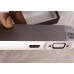 محول Type-C Hub 8 في 1 بدقة 4K مع HDMI وVGA وLAN وUSB 3.0