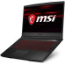 لابتوب MSI GF65 9SEXR Thin Core i7 جيل 9 للألعاب شاشة 15.6 FHD وذاكرة 16GB وSSD 512GB