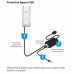 محول طاقة PoE Passive 24V 12W عبر الإيثرنت