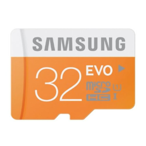 ذاكرة Samsung EVO microSDHC بسعة 32GB مع محول SD