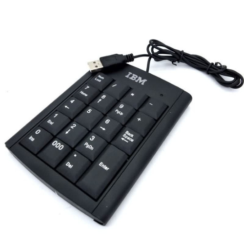 لوحة أرقام USB IBM مع آلة حاسبة لوحة أرقام USB IBM مع آلة حاسبة