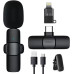 مايكروفون لاسلكي K8 بمنفذ Type-C وLightning للهواتف