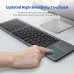 لوحة مفاتيح Bluetooth قابلة للطي والشحن مع Touchpad لوحة مفاتيح Bluetooth قابلة للطي والشحن مع Touchpad