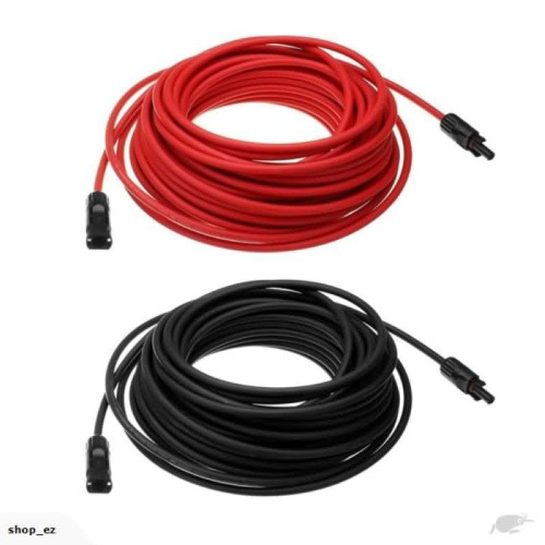 سلك ألواح شمسية 1x6mm طول 30 متر أحمر أو أسود سلك ألواح شمسية 1x6mm طول 30 متر أحمر أو أسود