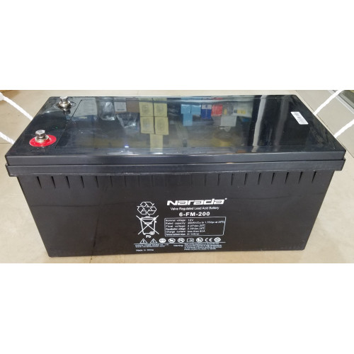 بطارية Narada 6-FM-200 VRLA جهد 12V سعة 200Ah