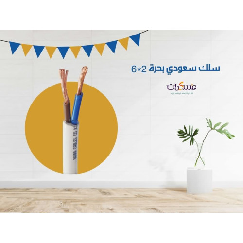 سلك سعودي شعيرات نحاس 2x6