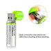 بطاريات AA قابلة للشحن عبر USB بجهد 1.2V وسعة 1450mAh بطاريات AA قابلة للشحن عبر USB بجهد 1.2V وسعة 1450mAh