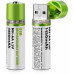 بطاريات AA قابلة للشحن عبر USB بجهد 1.2V وسعة 1450mAh بطاريات AA قابلة للشحن عبر USB بجهد 1.2V وسعة 1450mAh
