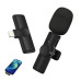 مايكروفون لاسلكي K8 بمنفذ Type-C وLightning للهواتف