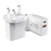 شاحن جوال HU-40 بقوة 38W USB + Type-C شحن سريع