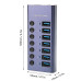 موزع USB 3.0 Hub بسبعة منافذ مع مفاتيح تشغيل وشحن سريع موزع USB 3.0 Hub بسبعة منافذ مع مفاتيح تشغيل وشحن سريع
