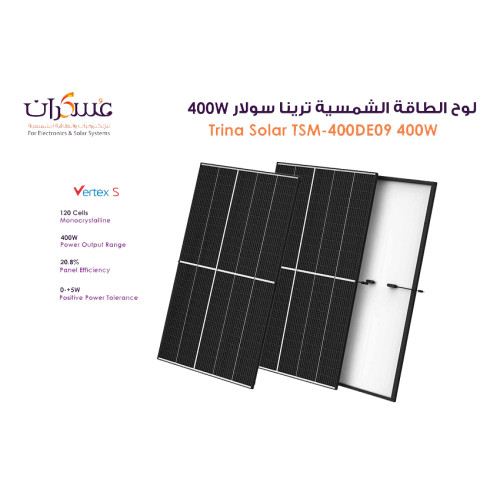 لوح طاقة شمسية Trina Solar Vertex S بقدرة 400W موديل TSM-400DE09.08