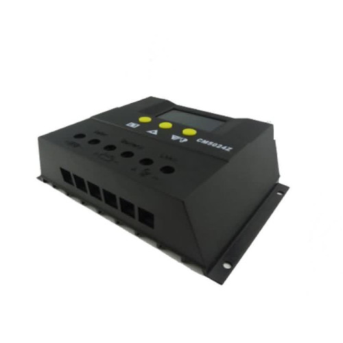 منظم شحن شمسي SMK PWM بتيار 60A لأنظمة 12V/24V