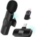 مايكروفون لاسلكي K8 بمنفذ Type-C وLightning للهواتف
