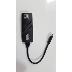 محول USB Type-C إلى Ethernet USB 3.0 Gigabit لون أسود