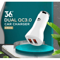 شاحن سيارة BEMASS C511Q منفذين USB QC3.0 شاحن سيارة BEMASS C511Q منفذين USB QC3.0
