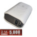 باور بنك 5000mAh مع كشاف LED باور بنك 5000mAh مع كشاف LED