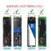 غلاف SSD M.2 NVMe/NGFF 2 in 1 USB 3 خارجي غلاف SSD M.2 NVMe/NGFF 2 in 1 USB 3 خارجي
