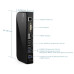 محطة منافذ متعددة DVI وHDMI وRJ45 وUSB