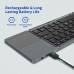 لوحة مفاتيح Bluetooth قابلة للطي والشحن مع Touchpad لوحة مفاتيح Bluetooth قابلة للطي والشحن مع Touchpad