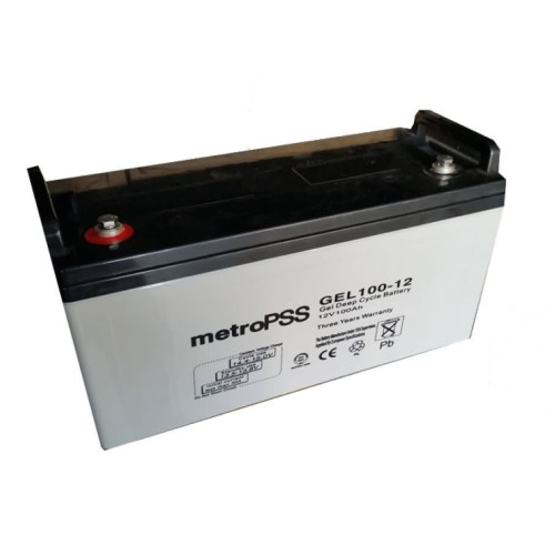 بطارية جل metroPSS GEL100-12 سعة 12V 100Ah