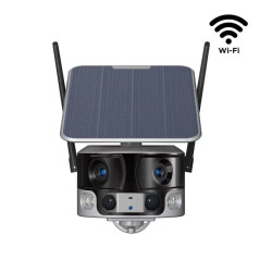 كاميرا مراقبة WiFi 4K مزدوجة العدسة موديل Y6 - 8MP HD