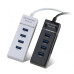 موزع USB 3.0 Hub بأربع منافذ مع مفاتيح تشغيل موزع USB 3.0 Hub بأربع منافذ مع مفاتيح تشغيل