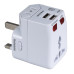 محول سفر عالمي متعدد المداخل مع حماية من زيادة التيار وشاحن USB مزدوج 2.1A محول سفر عالمي متعدد المداخل مع حماية من زيادة التيار وشاحن USB مزدوج 2.1A