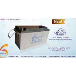 بطارية LEOCH AGM 100Ah موديل LP12-100 بطارية LEOCH AGM 100Ah موديل LP12-100