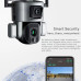 كاميرا مراقبة شمسية WiFi مزدوجة العدسة Y5 بدقة 8MP 4K