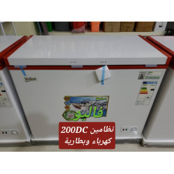 ثلاجة فريزر أرضي باب طاقة شمسية وكهرباء نظام 12 فولت 200 لتر